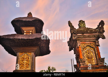 Taman Ayun Temple è un tempio reale di Mengwi Empire situato in Mengwi, Badung regency che è famosi luoghi di interesse di Bali. Foto Stock