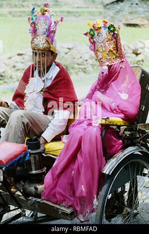Bambino matrimonio nel villaggio, Almora, Uttar Pradesh, India, Asia Foto Stock