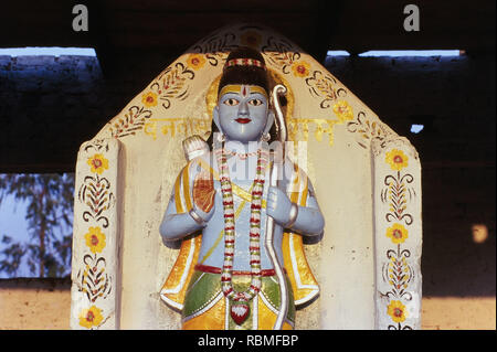 Statua del Signore Rama, Chitrakoot, Uttar Pradesh, India, Asia Foto Stock