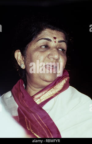 Lata Mangeshkar, riproduzione indiano cantante, India, Asia Foto Stock