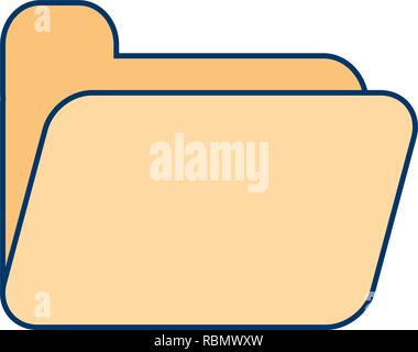 Vettore icona cartella Illustrazione Vettoriale
