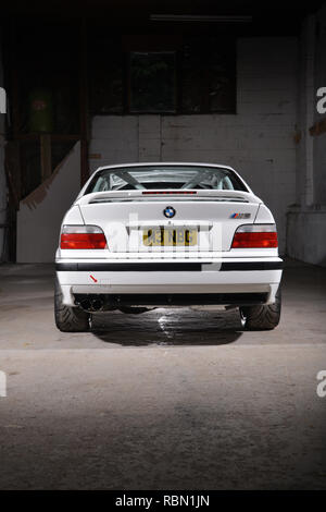 E36 forma BMW M3 berlina sportiva Foto Stock
