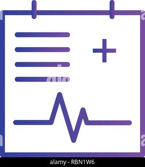 Vector Medical Icona del grafico Illustrazione Vettoriale