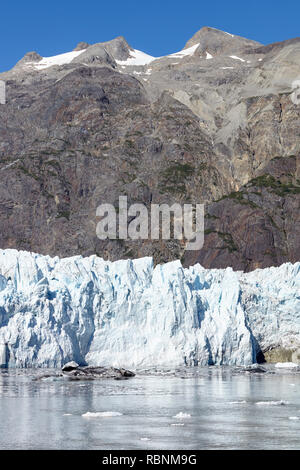 Dettaglio del ghiacciaio in Glacier Bay Alaska USA Foto Stock