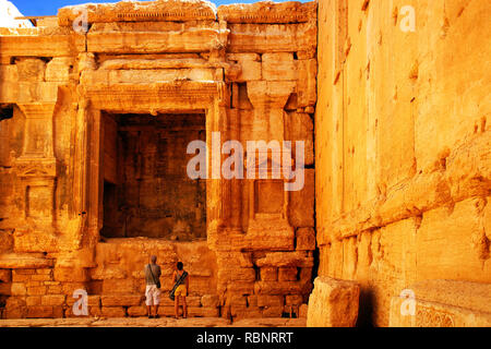 Tempio di Bal. Le rovine della vecchia Greco città romana di Palmyra. Siria, Medio Oriente Foto Stock