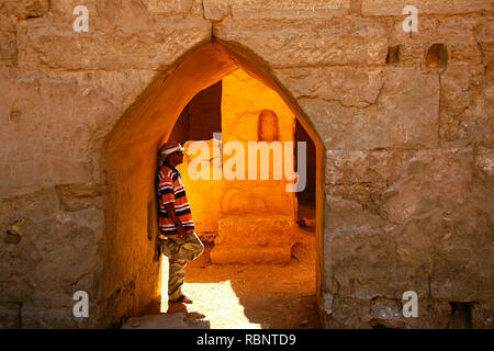 Resti di bel tempio,365 BC. Dura-Europos. Siria, Medio Oriente Foto Stock