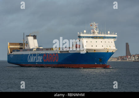 Portante di colore arriva in Kiel per la prima volta Foto Stock