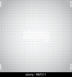 Geometrica astratta 3D piazze pattern con punti di luce sullo sfondo bianco e texture concetto di connessione. Illustrazione Vettoriale Illustrazione Vettoriale