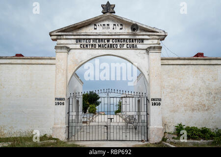 Regno ebraico congregazione cimitero (1910) AVANA CUBA Foto Stock