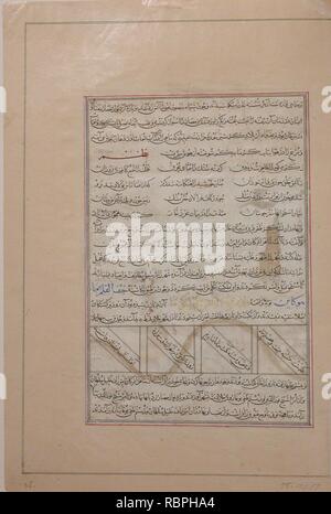 "Conquista di Baghdad da Timur', Folio da un Zafarnama (Libro di vittorie) Foto Stock