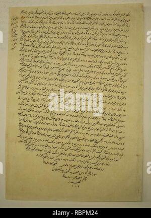 'Siyavush è accusata da Sudaba prima di Kai Kavus', folio 163v dal Shahnama (Libro dei Re) di Shah Tahmasp Foto Stock