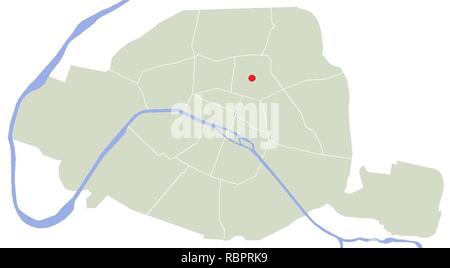 10-Paris-circondari. Foto Stock