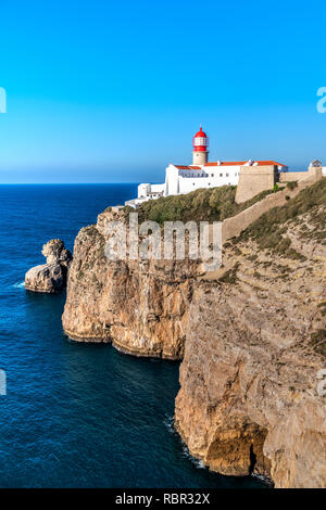 Capo San Vincenzo o Cabo de Sao Vicente, Vila do Bispo, Algarve, PORTOGALLO Foto Stock