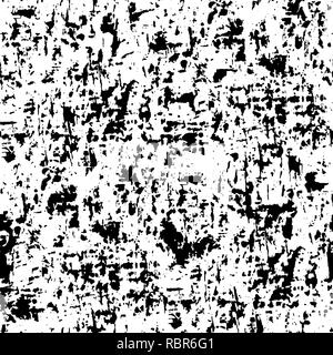Grunge background urbano. Semplice Distressed Nero polvere di grano Texture Overlay. Illustrazione Vettoriale