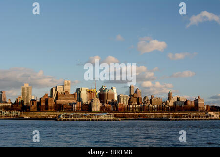 Brooklyn Heights nella città di New York al tramonto Foto Stock