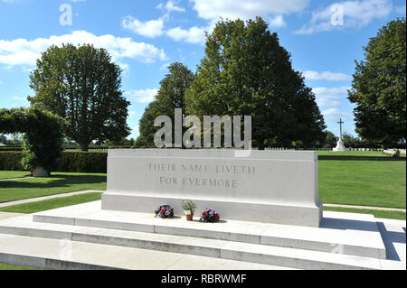 Bayeux Cimitero di Guerra, Bayeux, Normandia, Francia Foto Stock