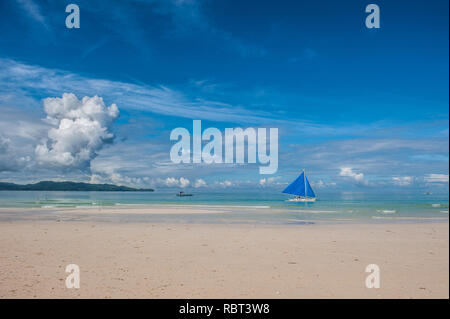 Isola Boracay White Beach Foto Stock