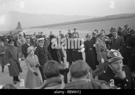 Aankomst Prinses Margaret en Anthony Armstrong Jones Brussel, Bestanddeelnr 911-8714. Foto Stock