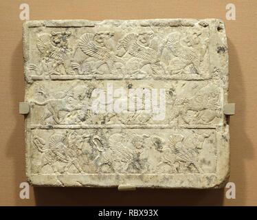 Achemenide pezzo di prova, probabilmente dall'Egitto, periodo Achemenide, 550-330 A.C. calcare - Istituto Orientale museo, Università di Chicago - DSC08004. Foto Stock