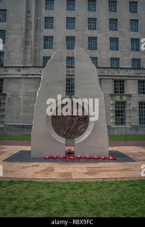 L'Iraq e Afghanistan Memorial sul Victoria Embankment a Londra Foto Stock
