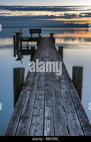 Abend am Ammersee Foto Stock