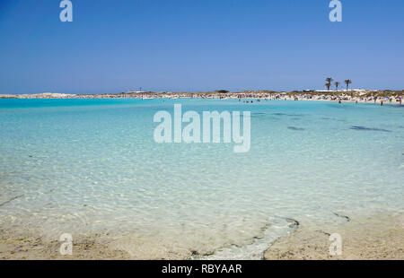 Ses Illetes a Formentera è una vera e propria spiaggia paradiso in Spagna. Foto Stock