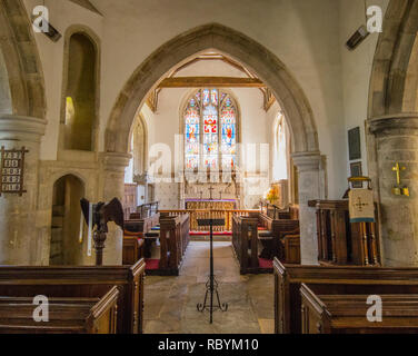 Chiesa di Santa Maria, Singleton vicino a Chichester, West Sussex, Regno Unito Foto Stock