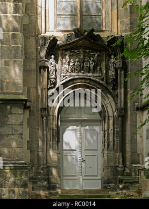 Städtischer Nikolaifriedhof mit Grabstätte von Jacob Böhme, Görlitz, Sachsen, Deutschland, Europa | cimitero comunale, Nikolaifriedhof con grave yard Foto Stock