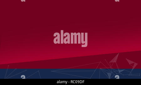 Il rosso e il blu contemporaneo sfondo futuristico, collegamenti, computer science Foto Stock