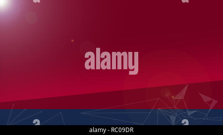 Il rosso e il blu contemporaneo sfondo futuristico, collegamenti, computer science Foto Stock