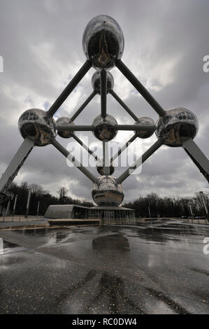 Atomium Heyselpark im, Expo '58, Brüssel, Belgien, Europa | Atomium in Heysel Park, Expo '58, Bruxelles, Europa fiera mondiale Foto Stock