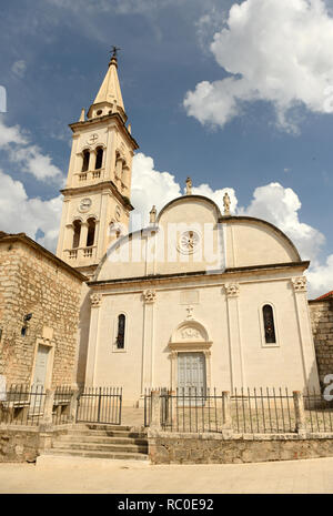 Chiesa di Santa Maria Assunta in città Jelsa sull isola di Hvar, Croazia Foto Stock