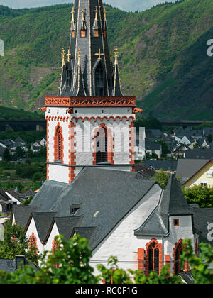 Pfarrkirche San Martin, Ediger-Eller, Mittelmosel, Landkreis Cochem-Zell Renania-Palatinato, Deutschland, Europa | chiesa di San Martin, Ediger-Eller, dist Foto Stock