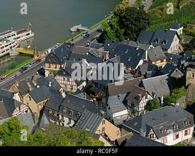 Beilstein an der Mosel, Landkreis Cochem-Zell Renania-Palatinato, Deutschland, Europa | Beilstein presso il fiume Moselle, distretto Cochem-Zell, Renania Foto Stock