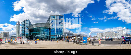 La stazione principale di Berlino, Germania Foto Stock