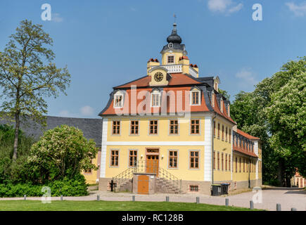 Castello Belvedere a Weimar in estate Foto Stock