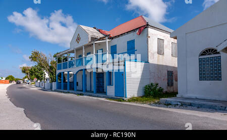 Grand Turk, Isole Turks e Caicos visitando a P&O Arcadia durante un Natale e Anno Nuovo cruise. Foto Stock