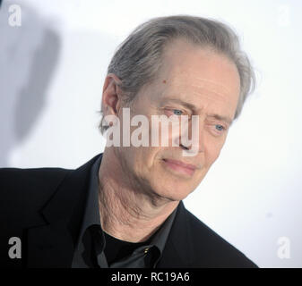 Foto di file: 12 gennaio 2019. NEW YORK, NY - aprile 28: Steve Buscemi assiste "Reservoir Dogs' XXV anniversario lo Screening durante 2017 Tribeca Film Festival presso il Teatro di faro rotante su Aprile 28, 2017 in New York City People: Steve Buscemi Credito: tempeste Media Group/Alamy Live News Foto Stock