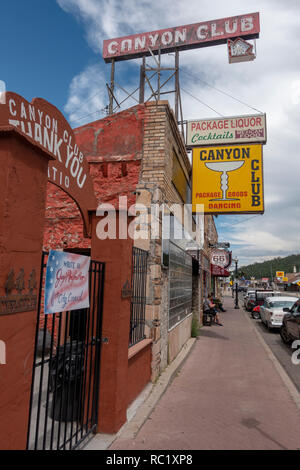 Il Canyon Club in Williams, noto come il gateway per il Parco Nazionale del Grand Canyon, in Northern Arizona, Stati Uniti d'America. Foto Stock