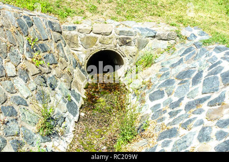 Il drenaggio di terreni e la carenza di acqua Foto Stock