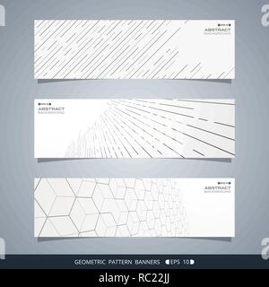 Abstract della moderna linea geometrica banners, vettoriale EPS10 Illustrazione Vettoriale