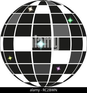 Palla da discoteca icona. Discoteca sfera partito simbolo del concetto di design. Stock - illustrazione vettoriale può essere usata per eps web10 Illustrazione Vettoriale