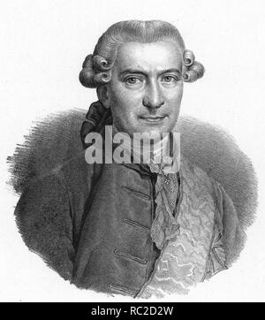 Ove Høegh-Guldberg (1731 - 1808) Danese statista e de facto primo ministro della Danimarca dal 1772 al 1784. Foto Stock