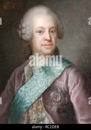 Johan Hartvig Ernst Bernstorff Conte Johann Hartwig Ernst von Bernstorff (1712 - 1772) German-Danish più Foto Stock