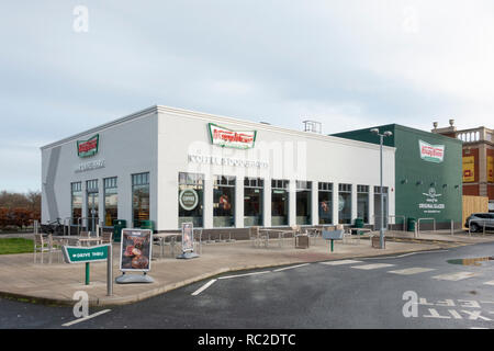 Krispy Kreme Donut Shop in Trafford Park Manchester Foto Stock