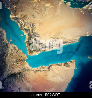 In Arabia Saudita e in Somalia mappa Foto Stock