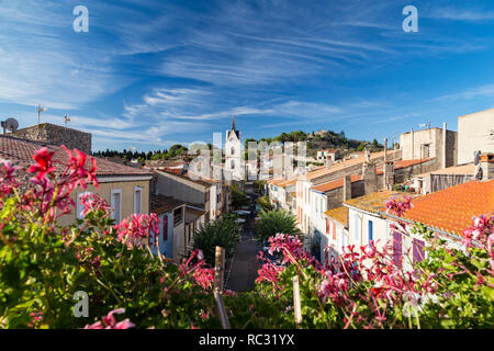 Mediterraneo Leucate Village, Francia del sud in una giornata di sole (foto di notte disponibile) Foto Stock