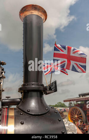 Motore di trazione dettaglio. Preston Rally a vapore. Foto Stock