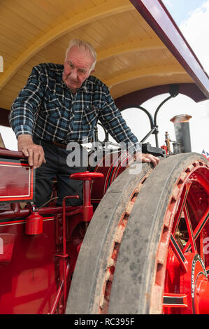 Motore di trazione dettaglio. Preston Rally a vapore. Foto Stock