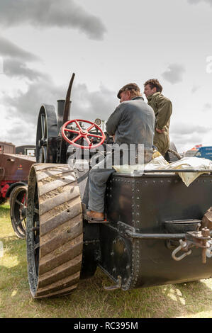 Motore di trazione dettaglio. Preston Rally a vapore. Foto Stock